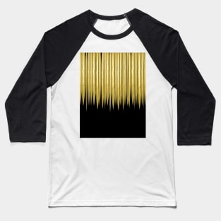 3D Golden Stalactites Abstract Baseball T-Shirt